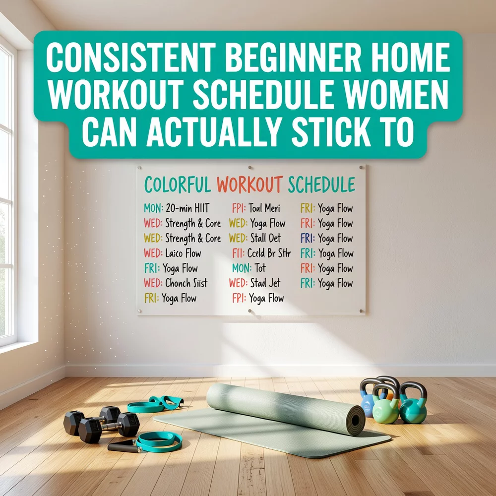 Consistent Beginner Home Workout Schedule Women Can Actually Stick To