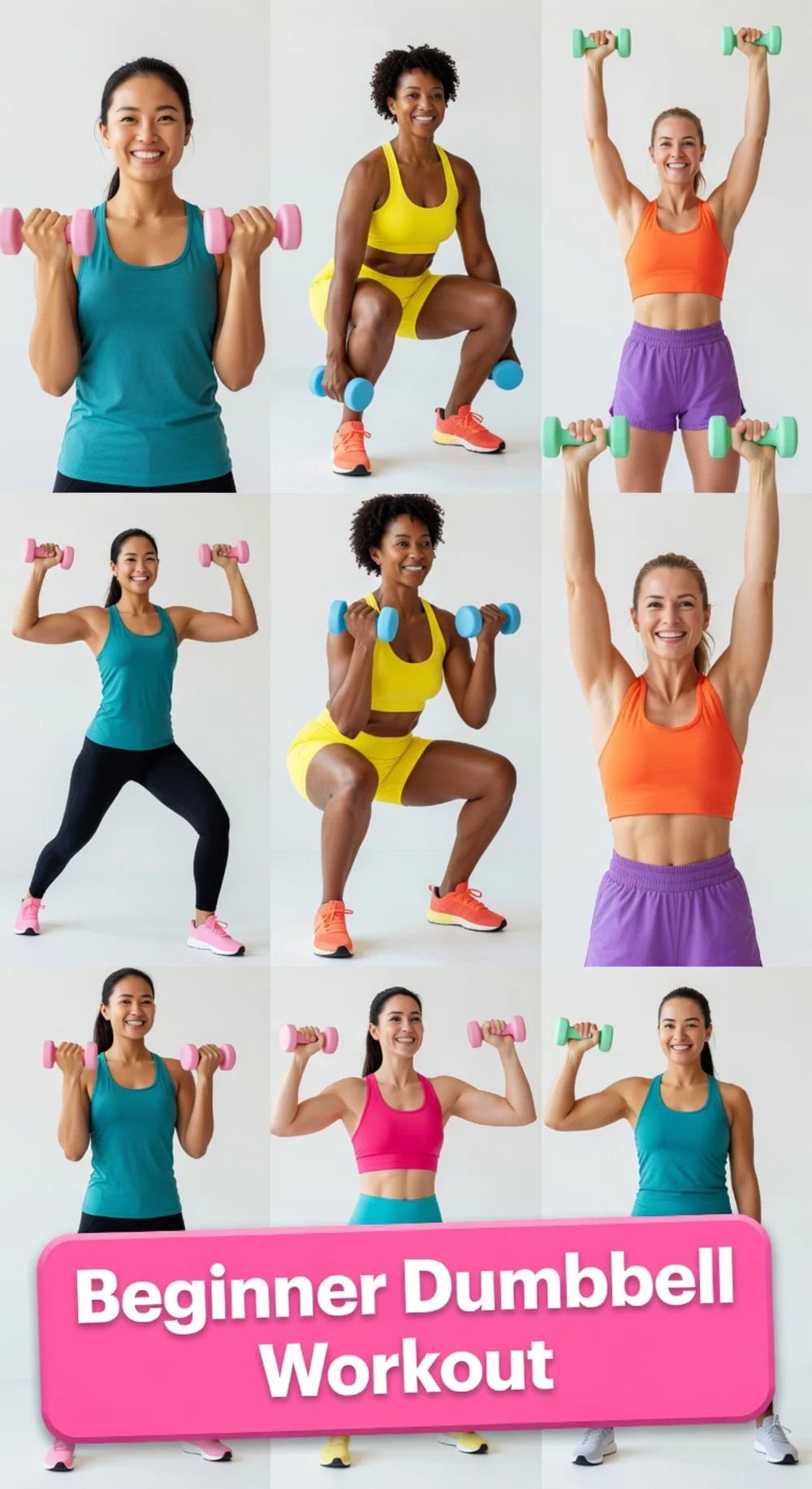 Beginner Home Workout Challenge Dumbbell Week That Introduces Light Weights