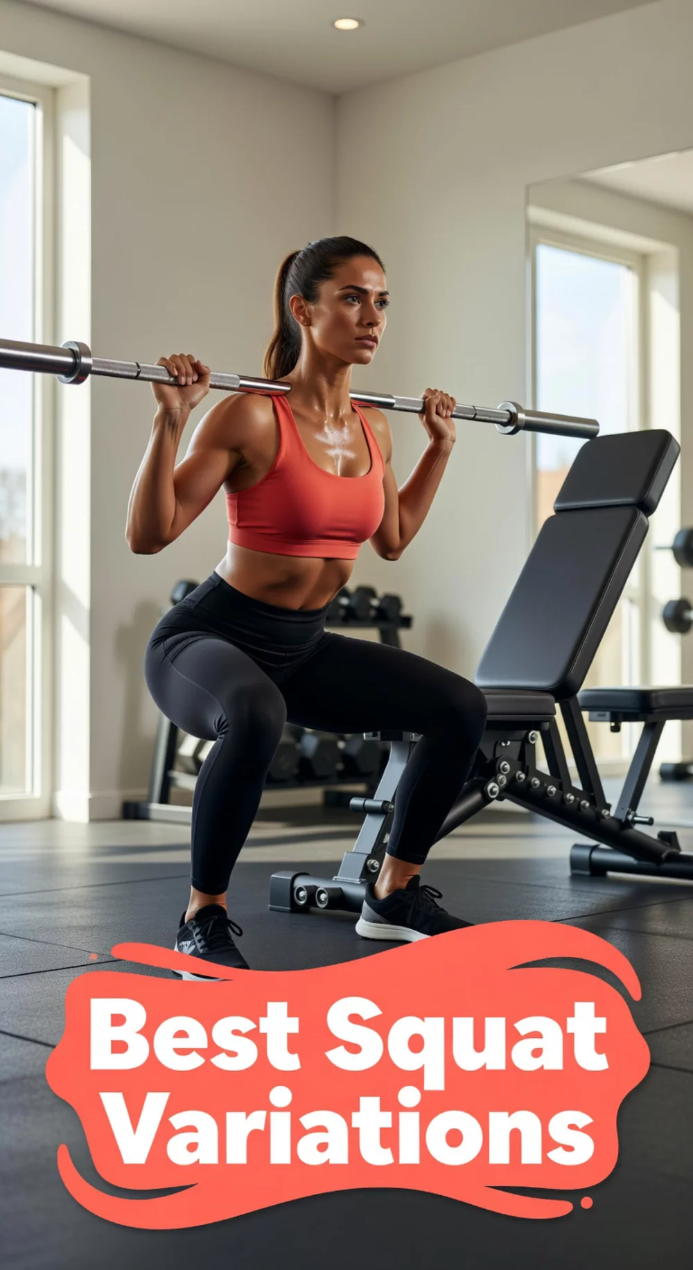 Home Lower Body Squat Variation Workout That Tones Quads and Glutes