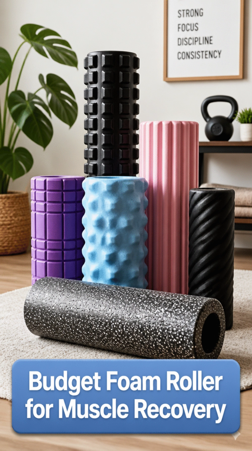 Budget Home Workout Foam Roller That Helps Sore Muscles Recover Faster