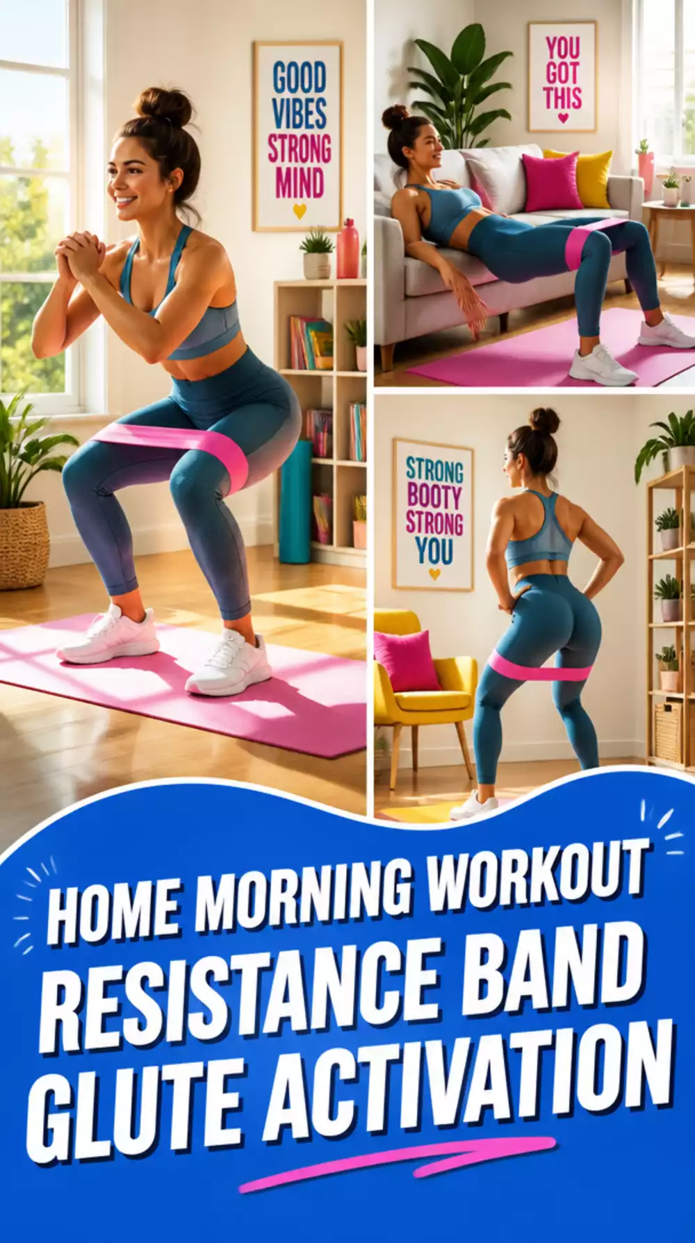 Home Morning Workout Resistance Band Glute Activation for a Strong Start