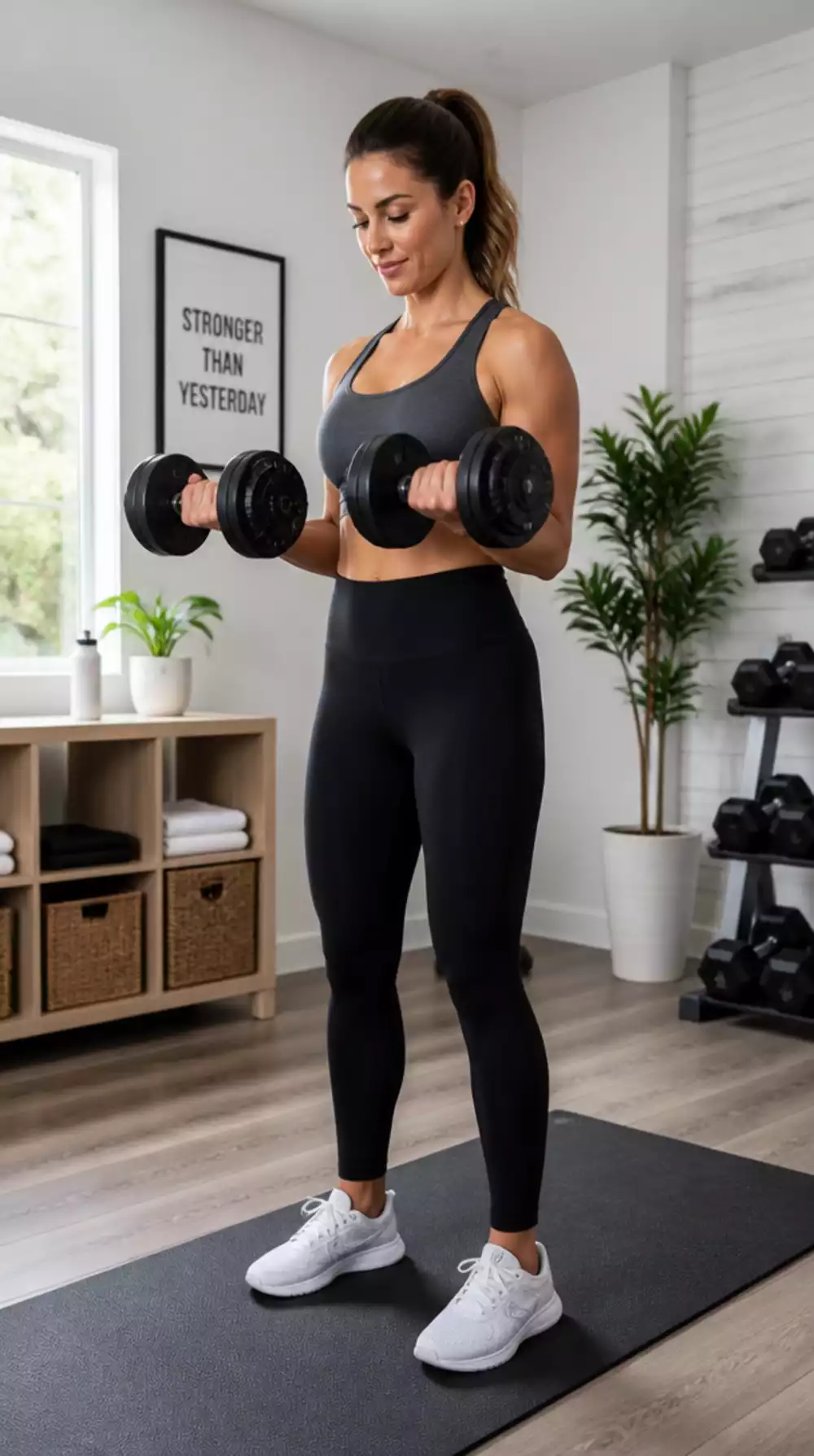 10-Minute Dumbbell Home Arm Workout Starting with Bicep Curl Sets