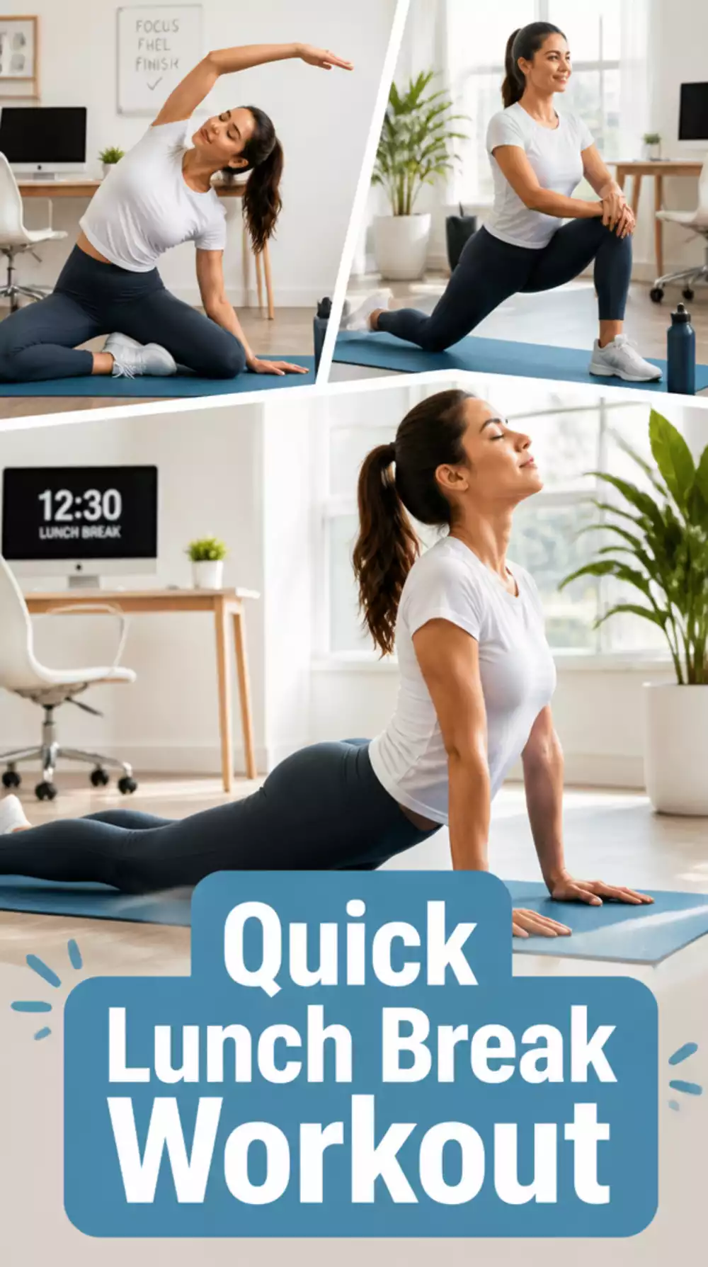 Home Workout Lunch Break Routine Busy Women Can Do in 15 Minutes
