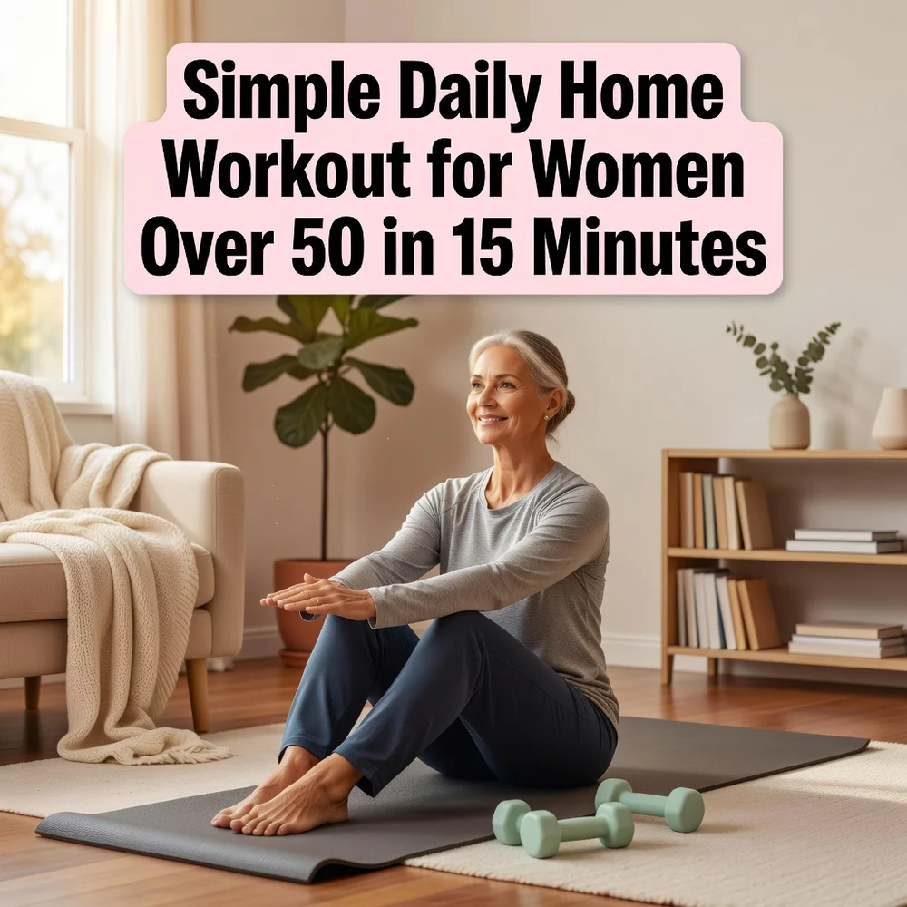 Simple Daily Home Workout for Women Over 50 in 15 Minutes