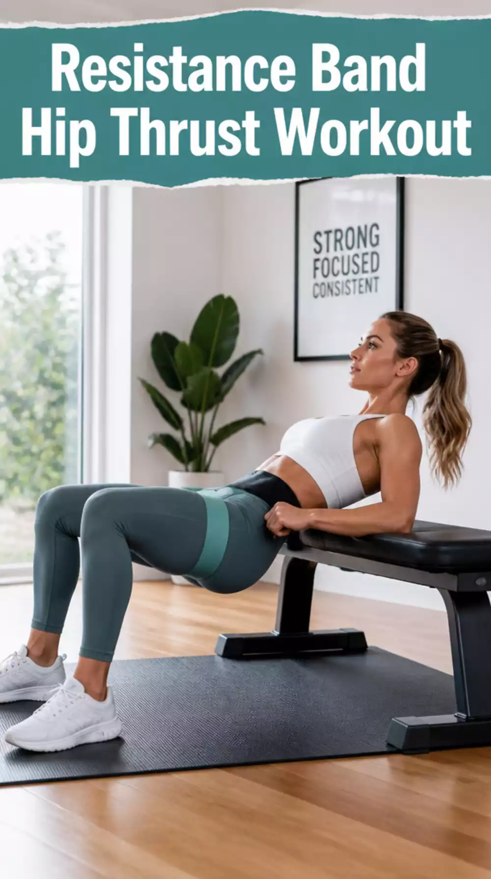 Resistance Band Hip Thrust Home Workout That Builds Serious Glute Strength