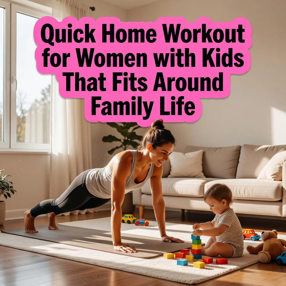 Quick Home Workout for Women with Kids That Fits Around Family Life