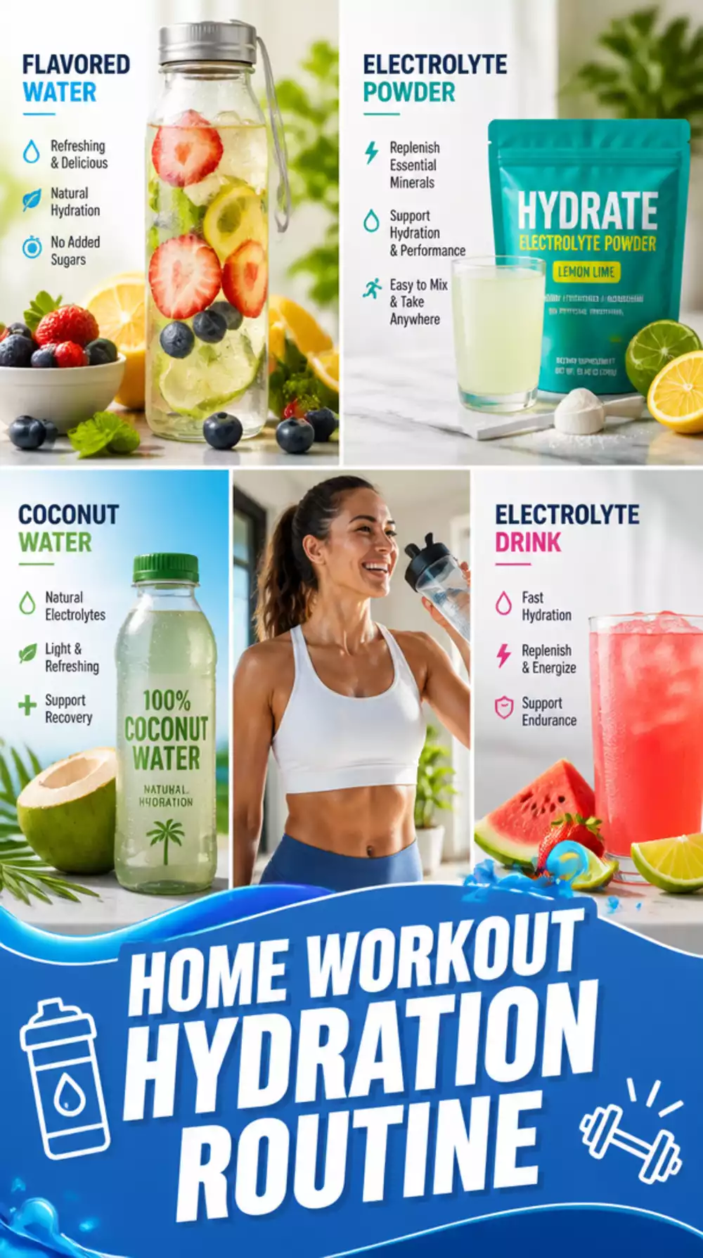 Home Workout Recovery Water and Electrolyte Routine That Prevents Fatigue
