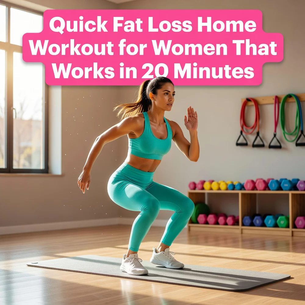 Quick Fat Loss Home Workout for Women That Works in 20 Minutes