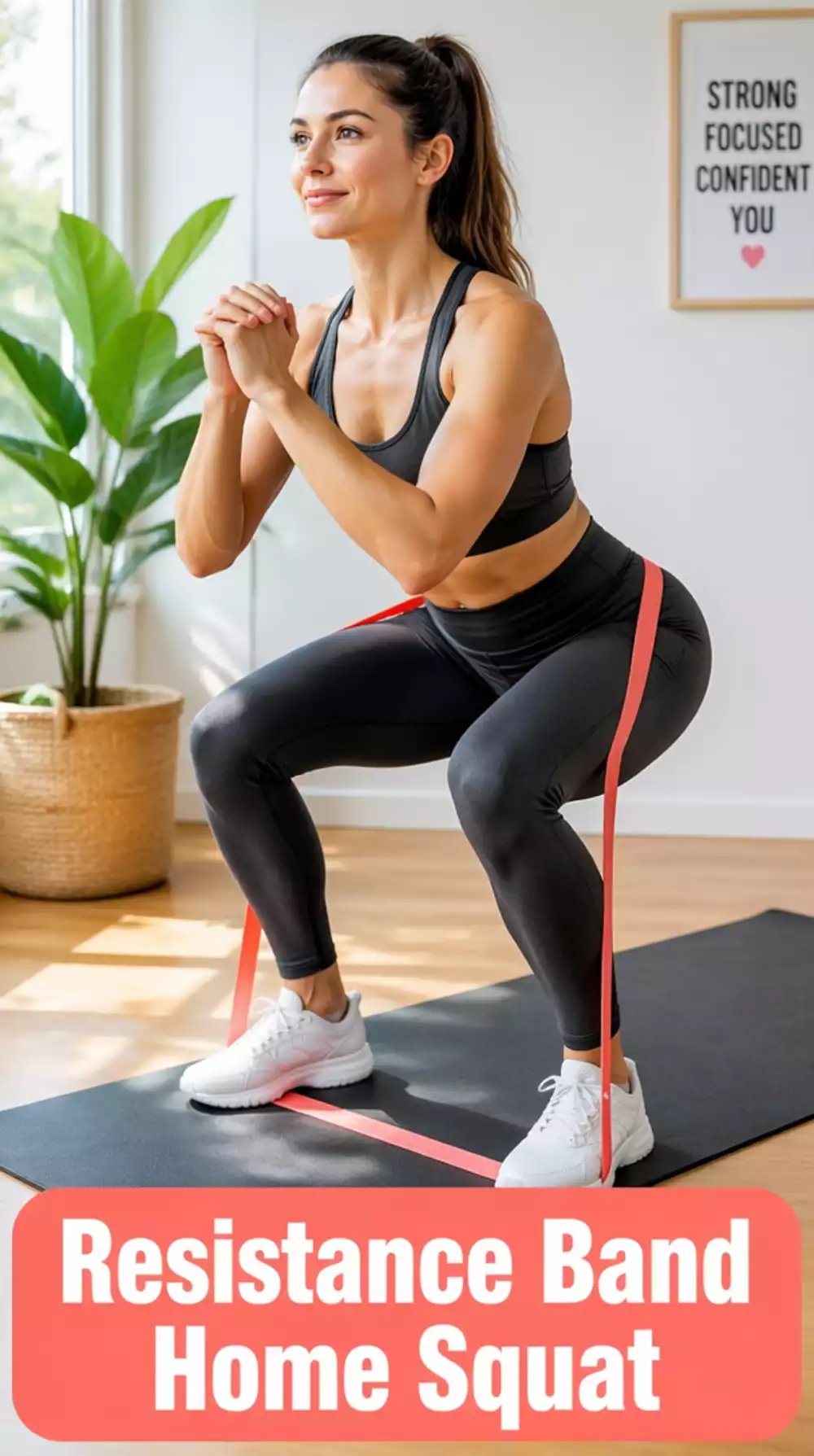 Resistance Band Home Squat Beginner Move That Teaches Proper Form