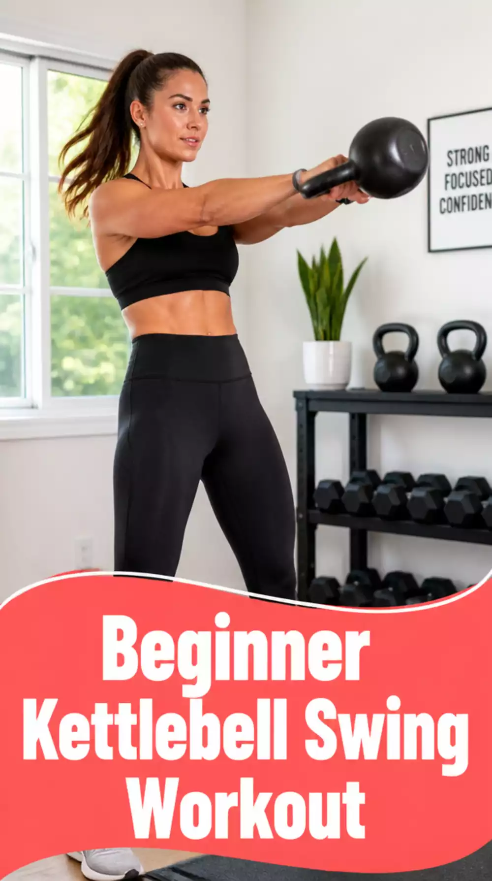 Beginner Kettlebell Swing Home Workout That Introduces Hip Power Safely
