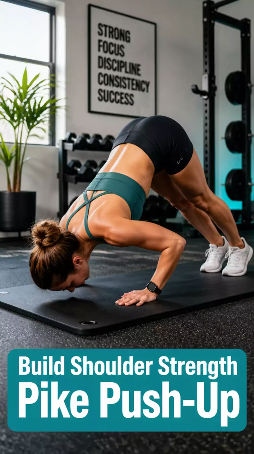 Home Arm Workout Pike Push-Up That Builds Shoulder Strength Without Weights