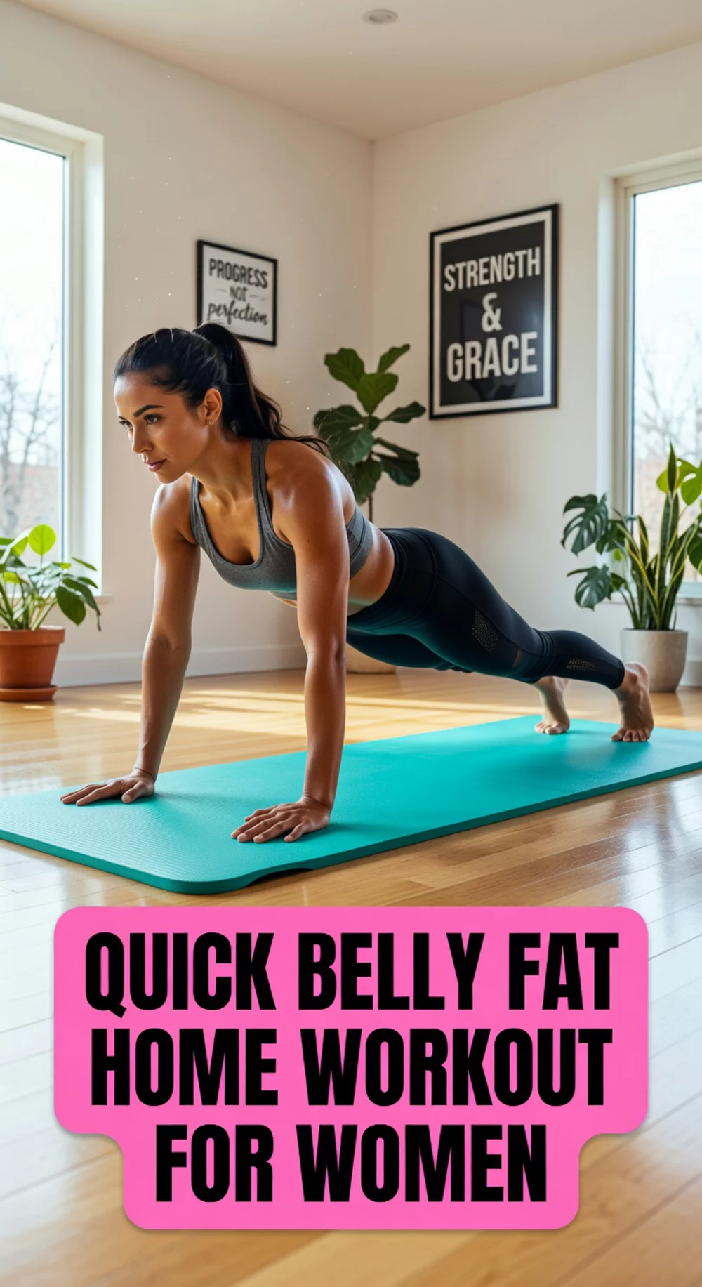 Quick Belly Fat Home Workout for Women at Home