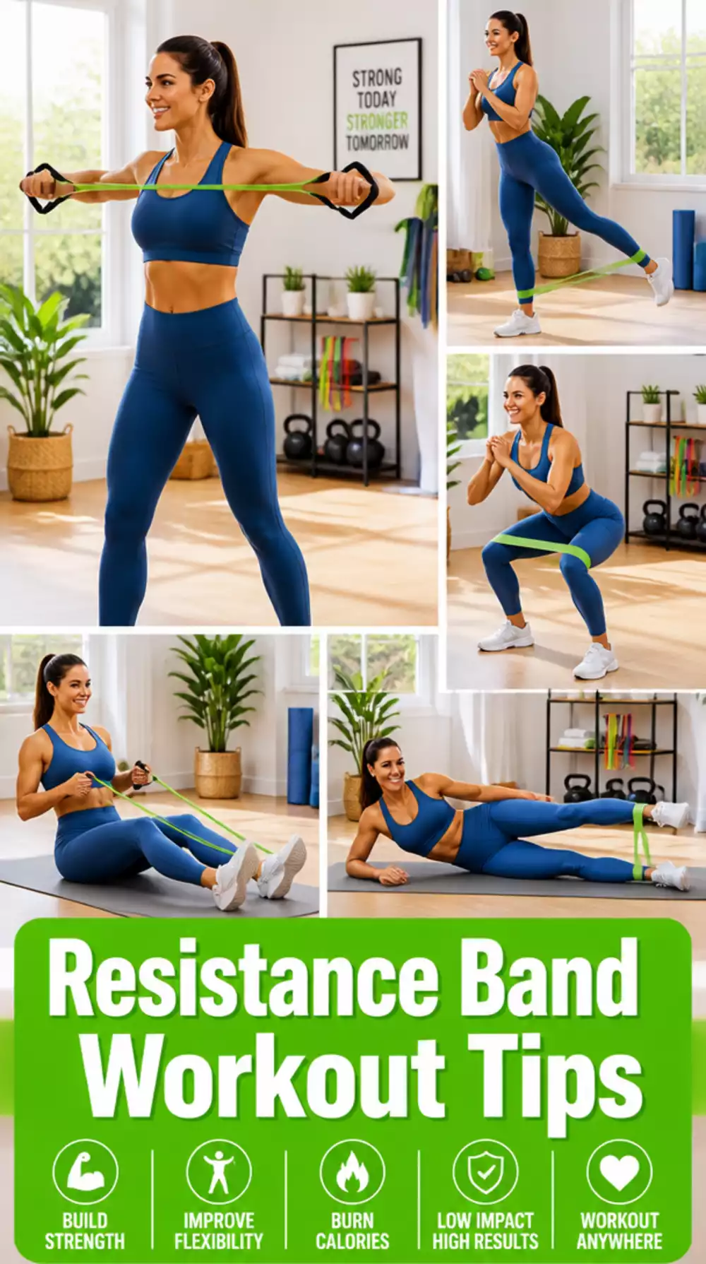 Resistance Band Home Workout for Beginner Strength and Muscle Tone