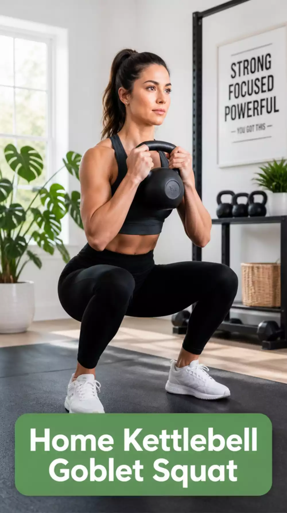 Home Kettlebell Goblet Squat Beginner Move That Teaches Proper Depth