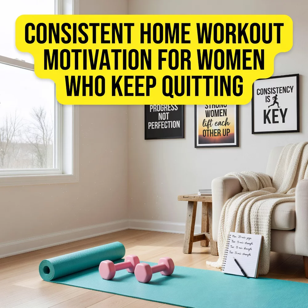 Consistent Home Workout Motivation for Women Who Keep Quitting