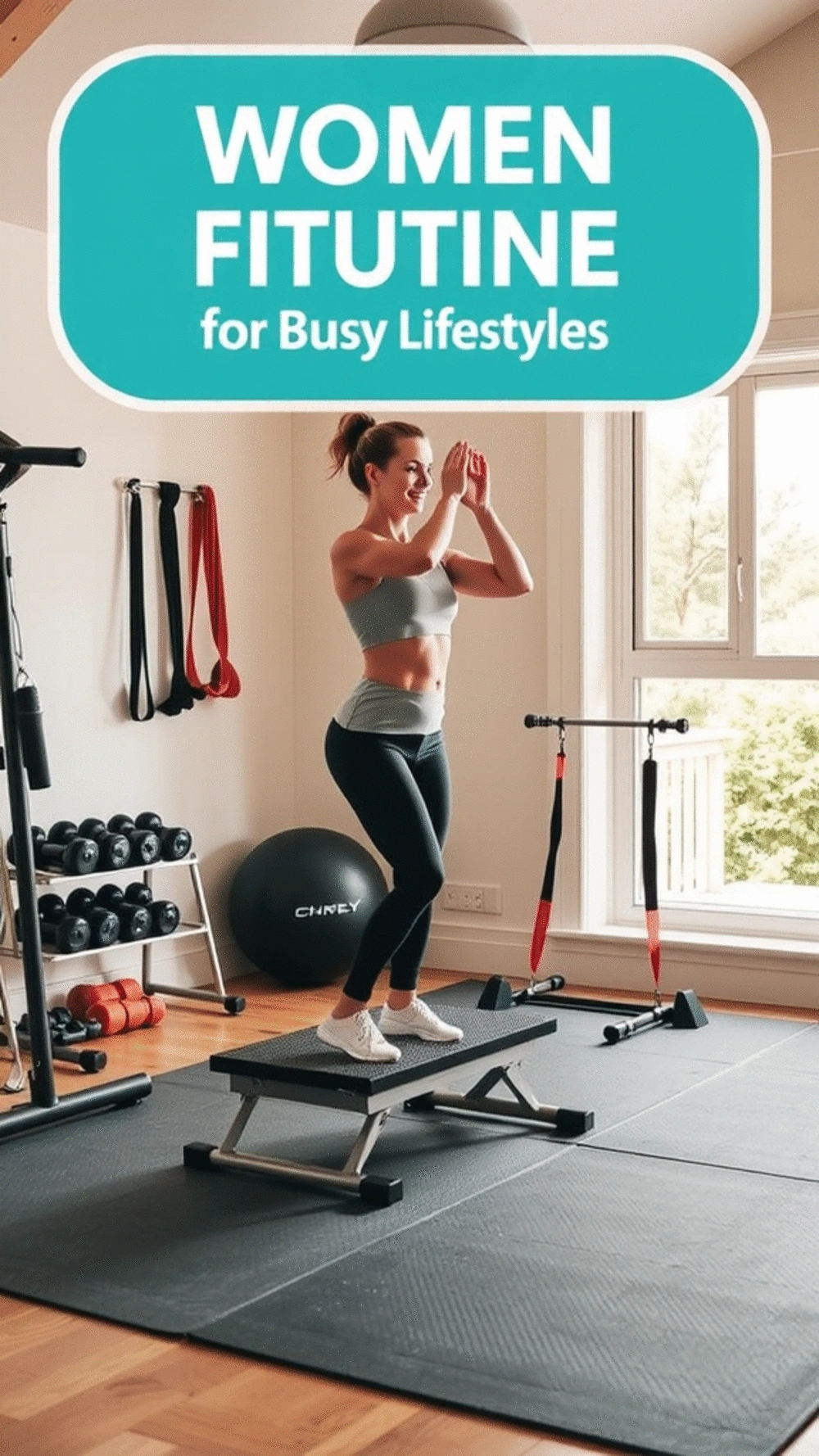 women fitness routine