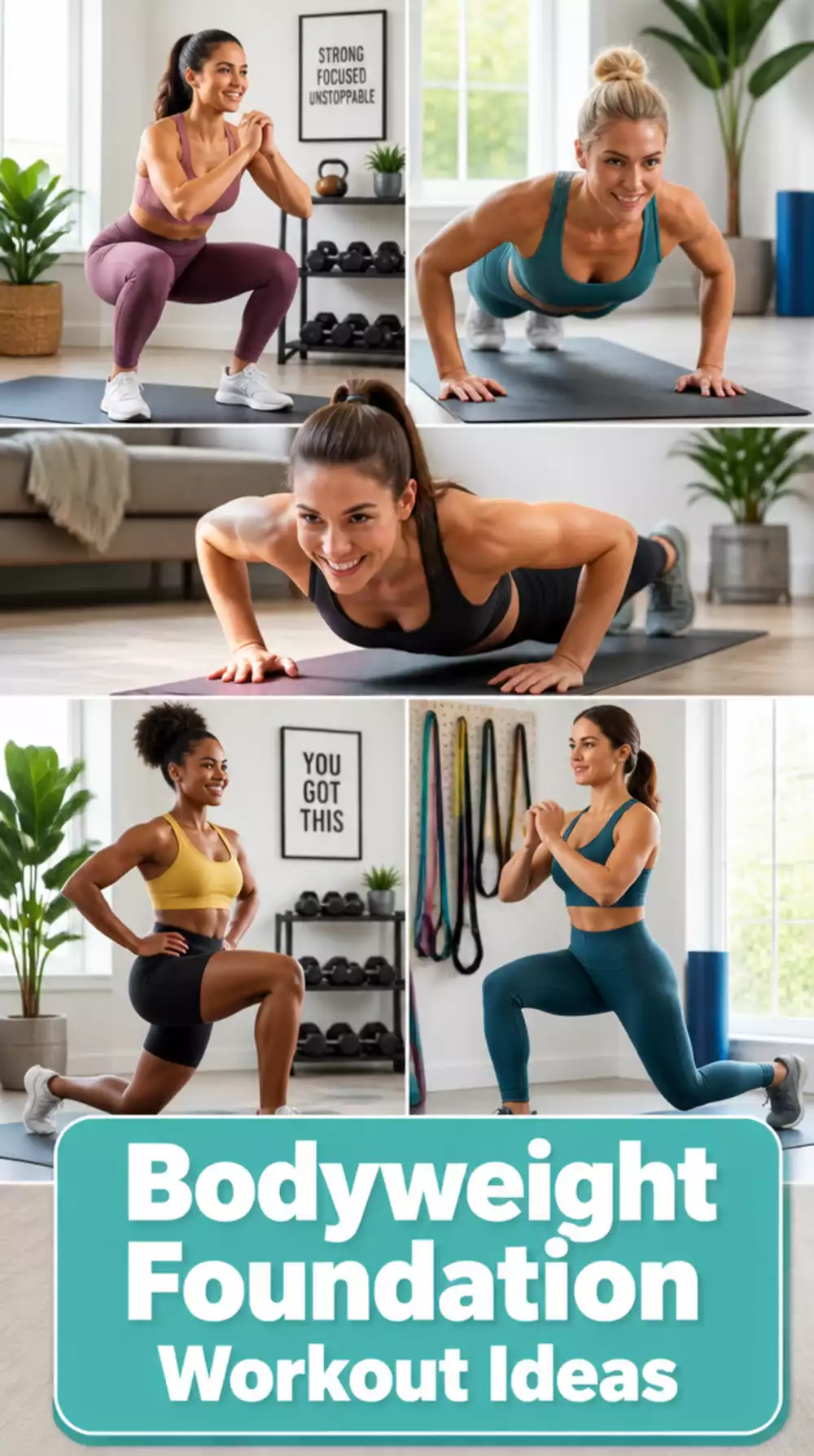 10-Week Home Workout Challenge Week One Bodyweight Foundation for Women