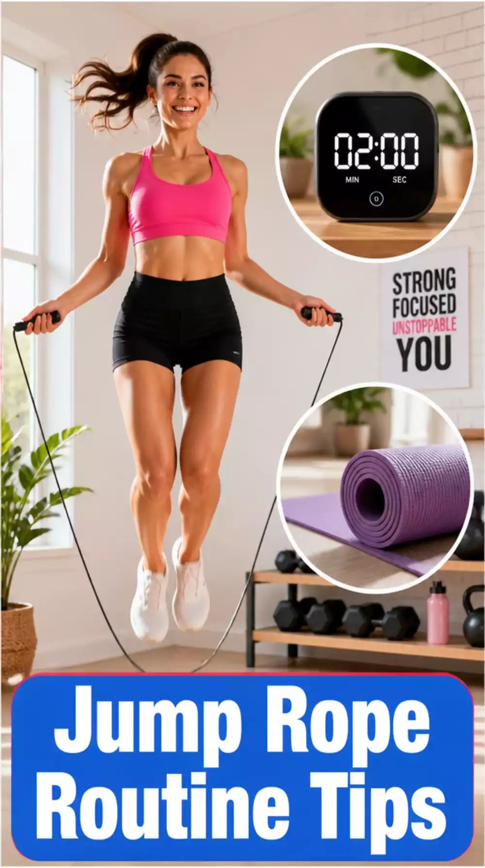 Home Cardio Workout Jump Rope Routine That Burns Fat in Under 20 Minutes