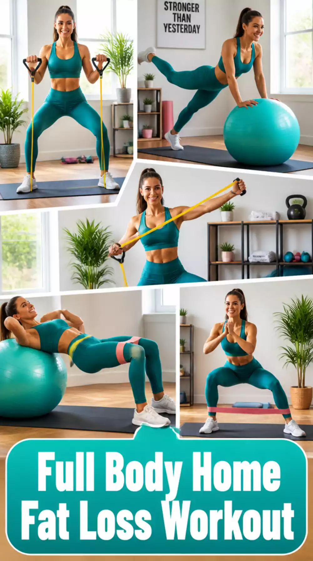 Full Body Home Fat Loss Workout That Combines Cardio and Strength Moves
