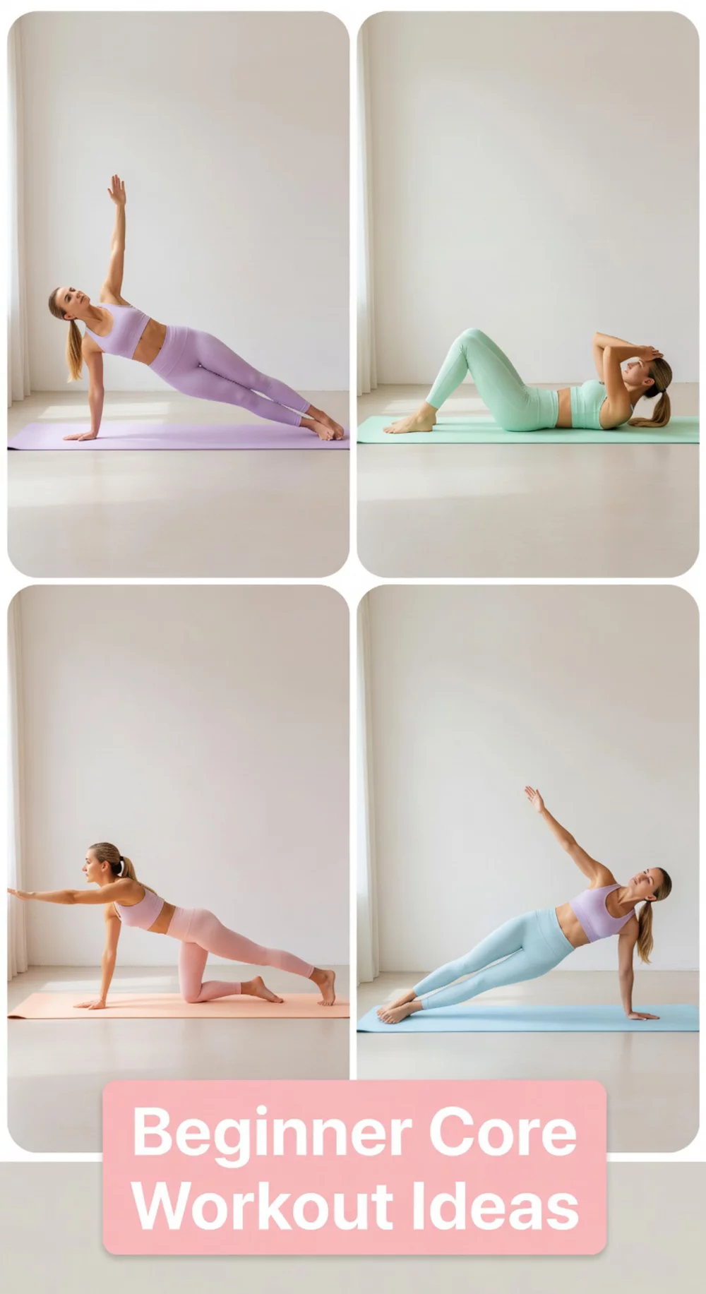 Beginner Core Home Workout Using Only a Mat and Bodyweight