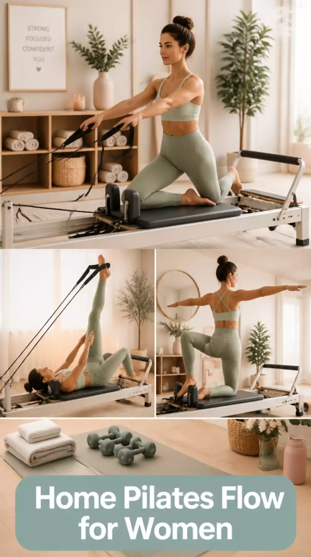 Home Pilates Flow for Women That Quiets a Busy Mind Through Movement