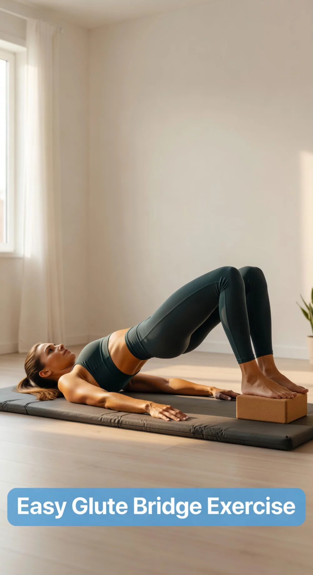 Beginner Home Glute Workout Starting with Lying Glute Bridges