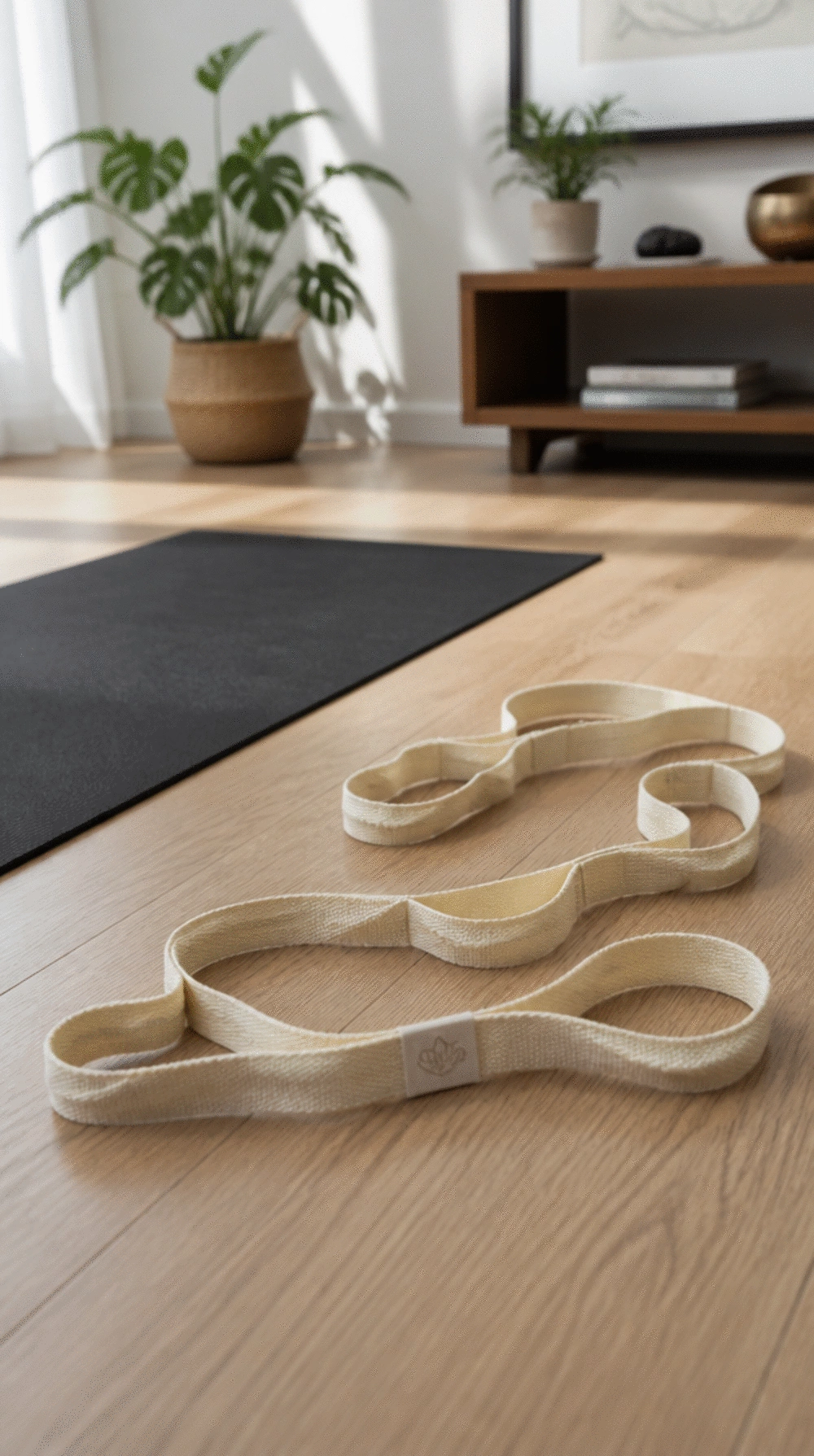 Yoga Strap for Home Workouts That Deepens Every Hamstring and Hip Stretch
