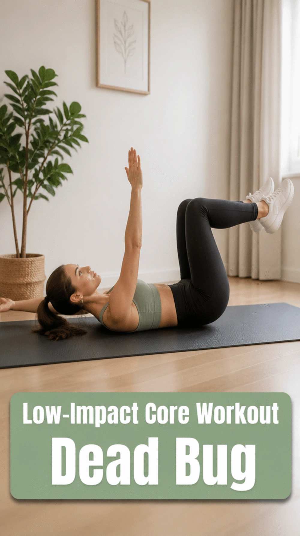 Low-Impact Home Core Workout Dead Bug Move That Protects Bad Knees