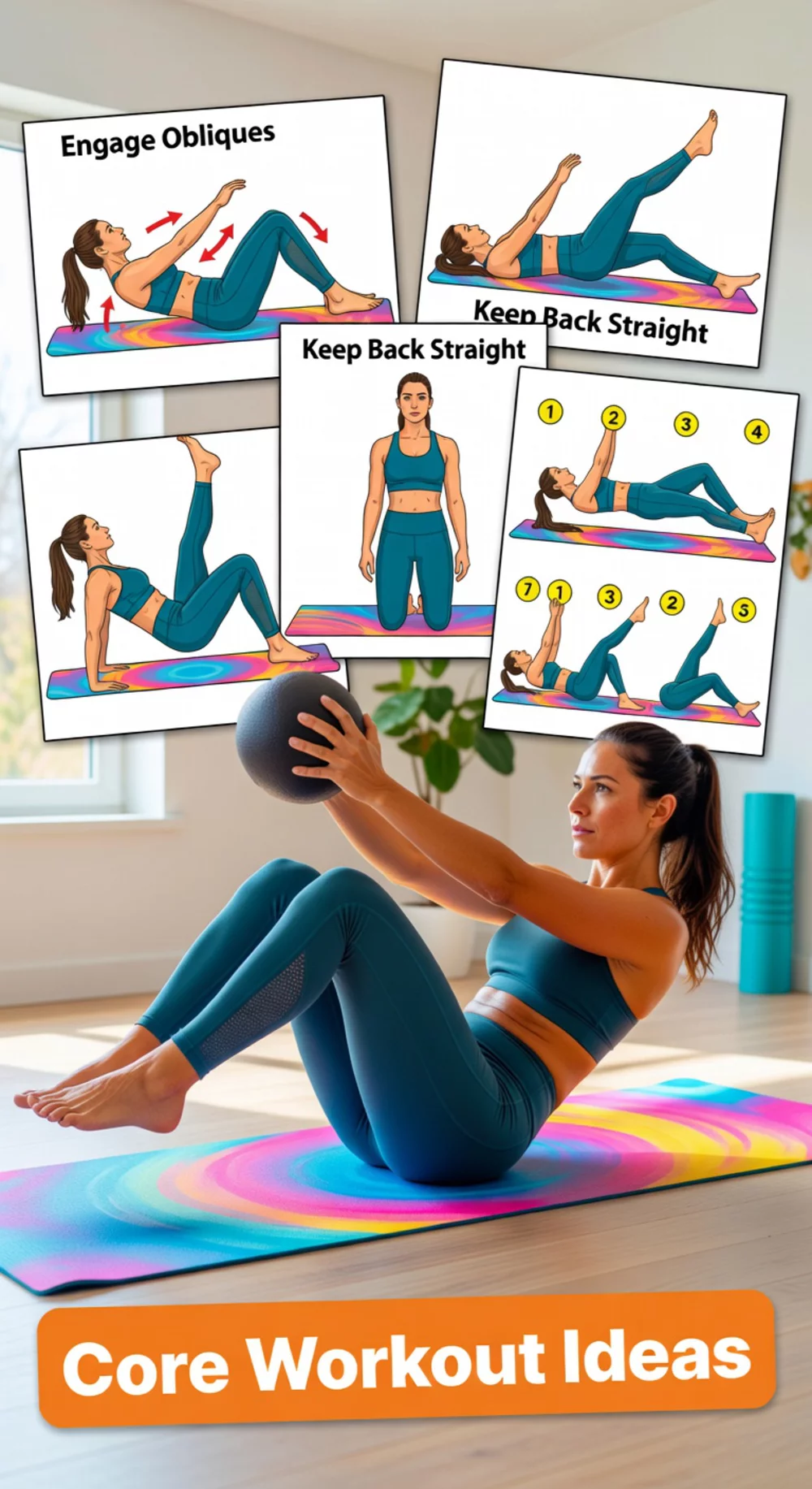 Home Core Workout Russian Twist That Works Obliques and Burns Belly Fat