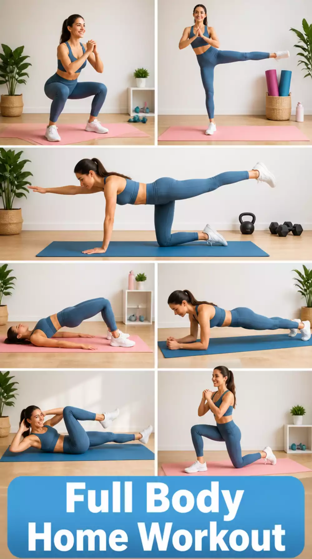 Full Body Home Workout Mat Routine for Beginners