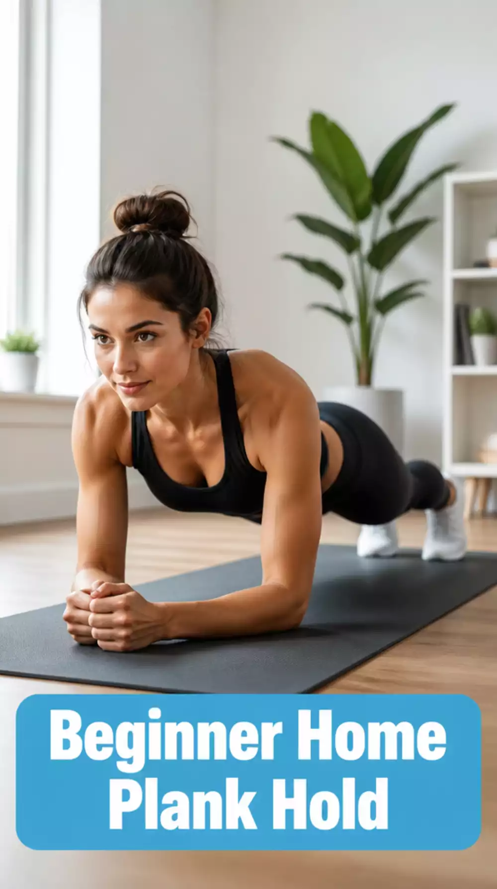 Beginner Home Flat Stomach Workout Plank Hold Women Can Build Up Daily