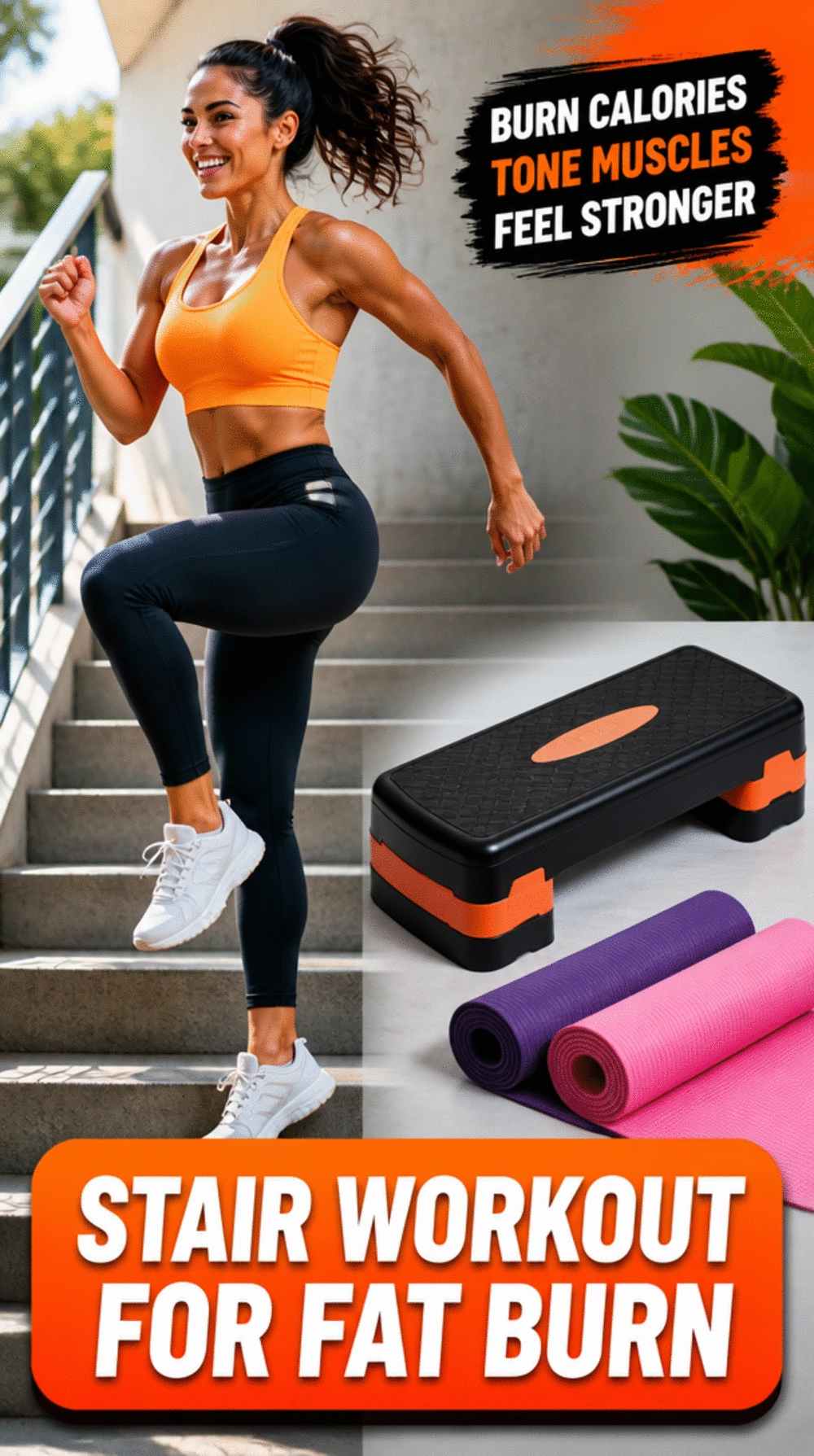 Home Cardio Stair Workout That Burns More Calories Than You'd Expect