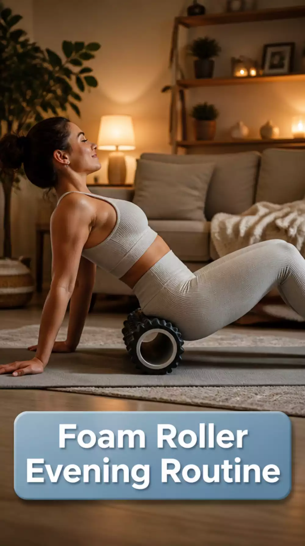 Home Foam Roller Evening Routine That Loosens the Body Before Bedtime