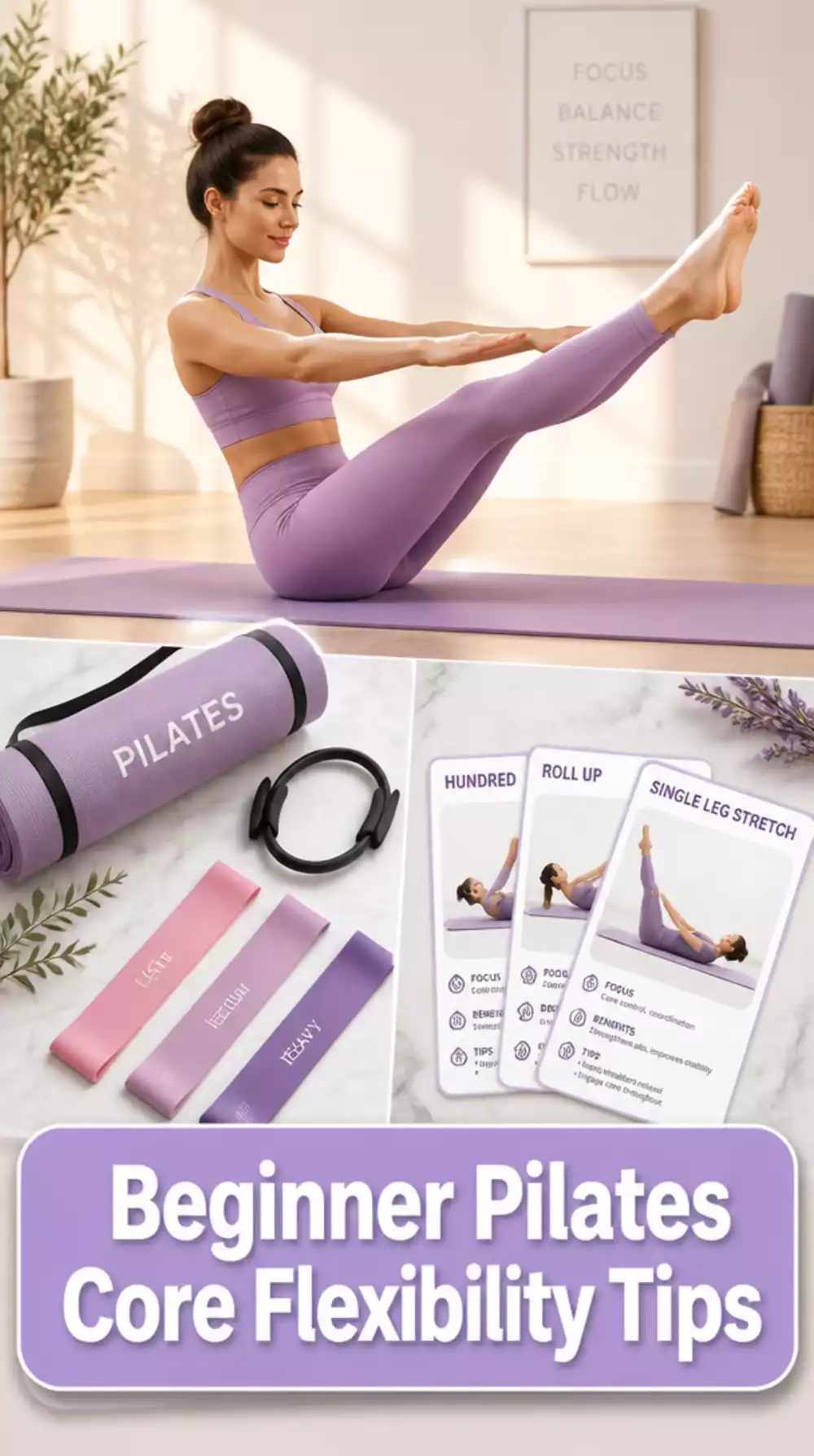 Beginner Pilates-Style Home Workout Plan for Core and Flexibility