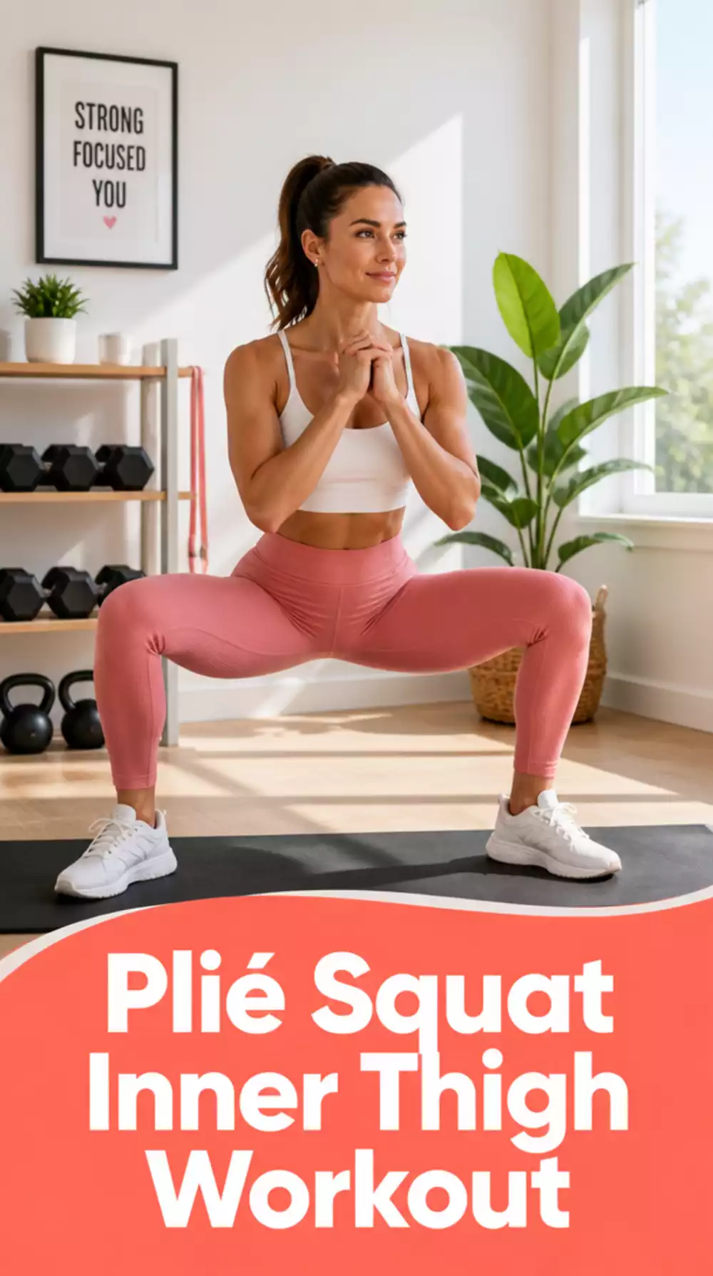 Home Inner Thigh Workout Plie Squat That Shapes the Entire Inner Leg