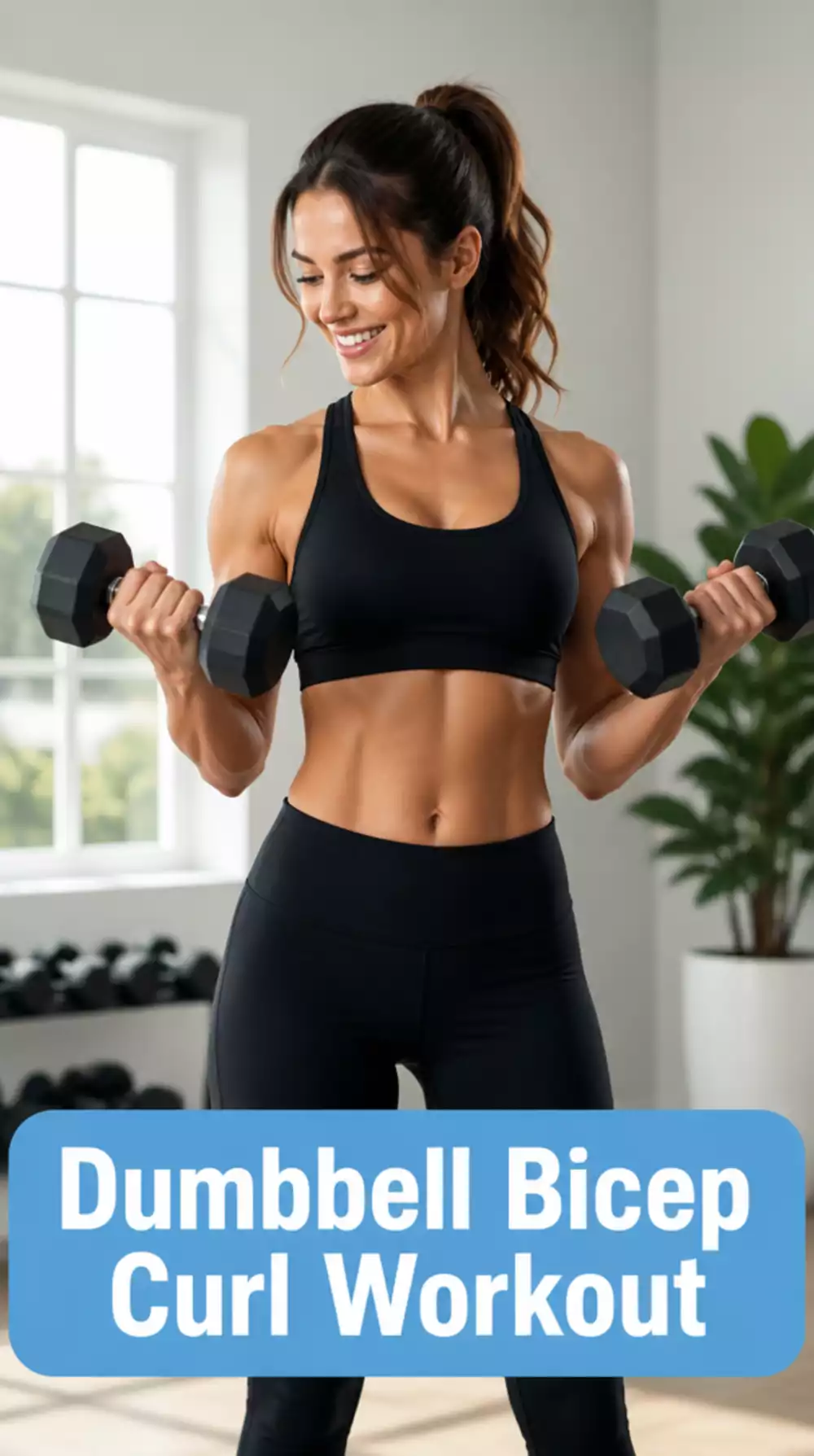 Dumbbell Bicep Curl Home Workout That Defines and Tones Arms