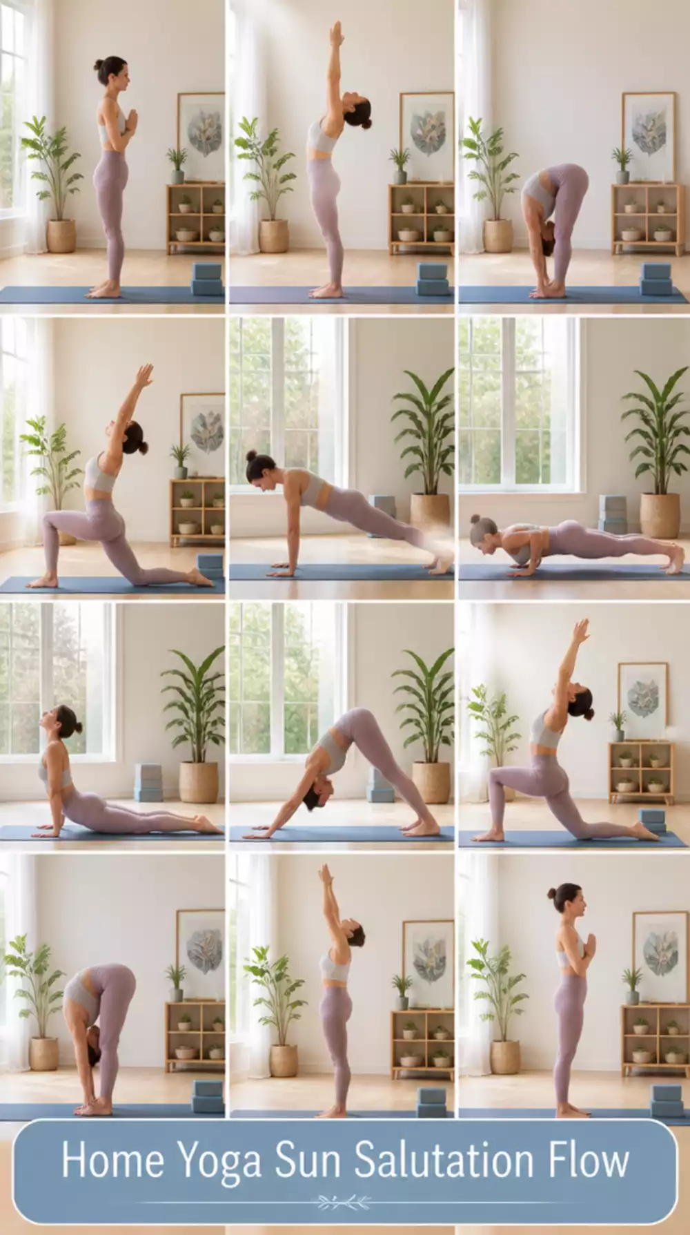Home Yoga Workout Sun Salutation Flow That Resets Mood in 10 Minutes