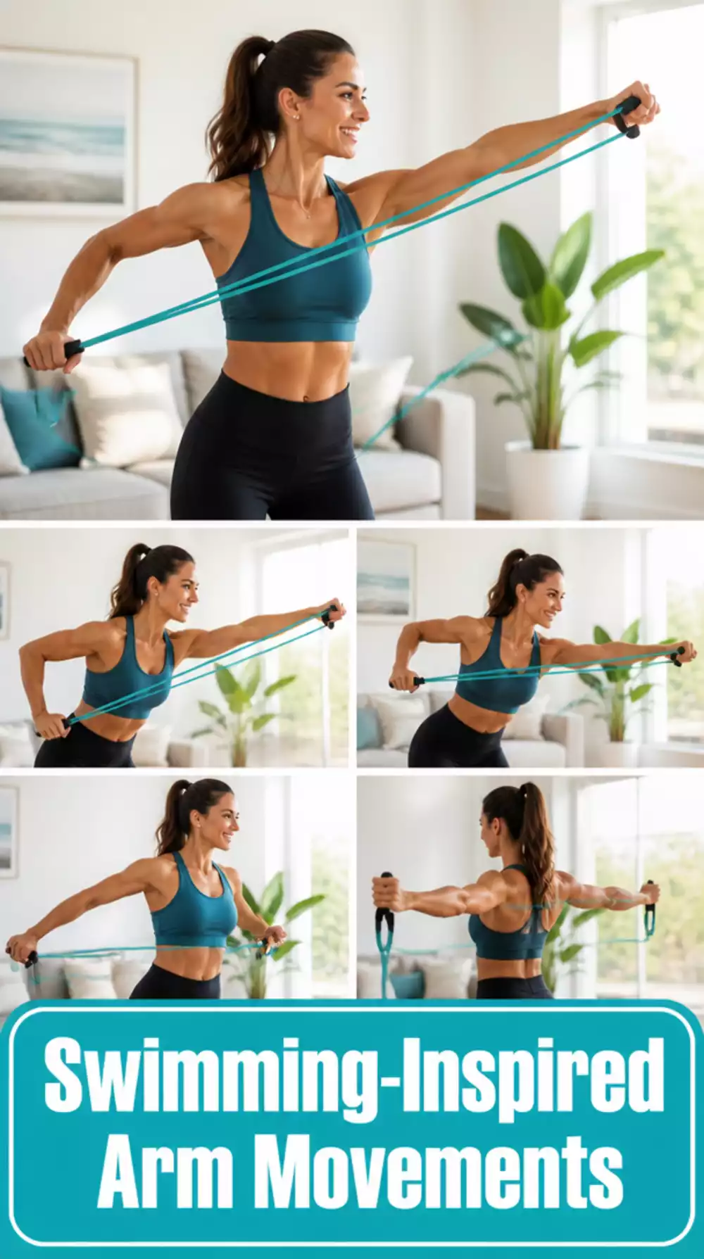 Low-Impact Home Cardio Swimming-Inspired Arm Move That Raises Heart Rate