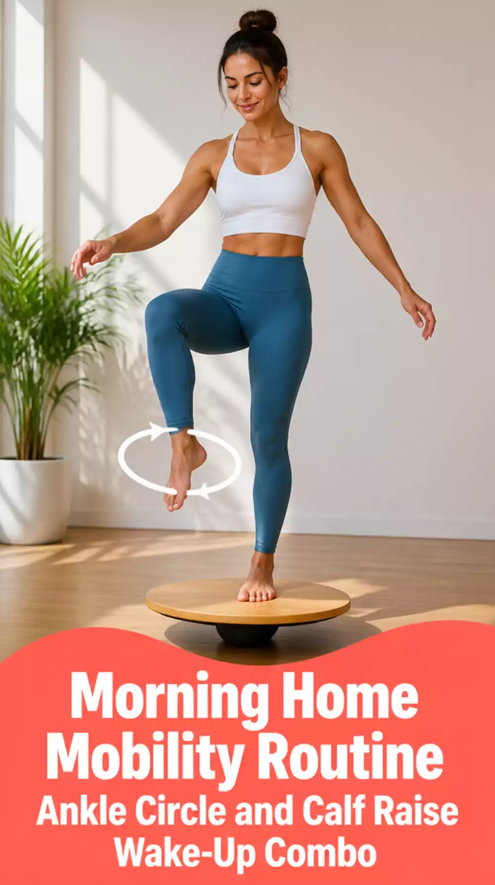Morning Home Mobility Routine Ankle Circle and Calf Raise Wake-Up Combo