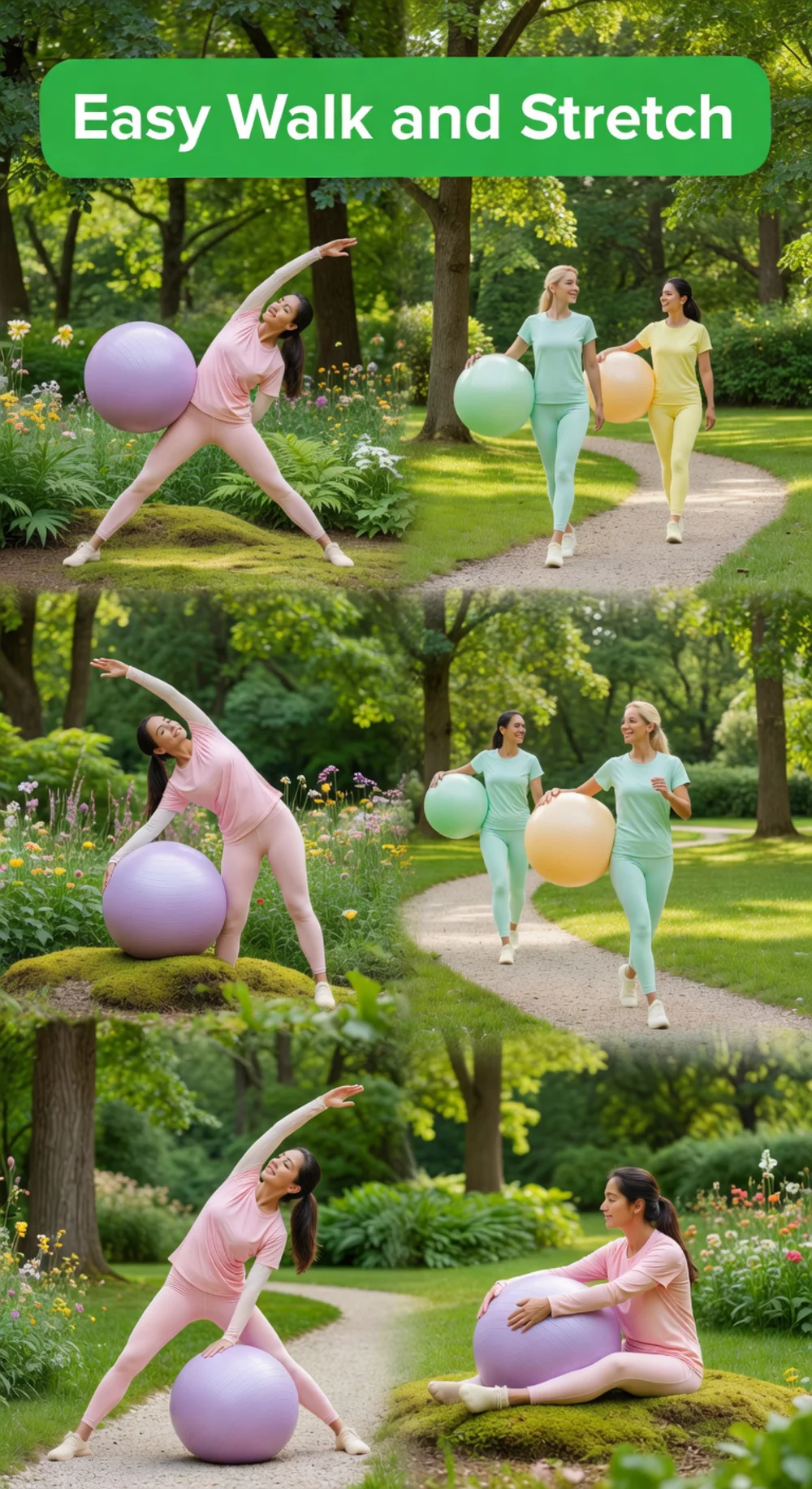 Home Workout 30-Day Walk and Stretch Challenge for Low-Impact Beginners