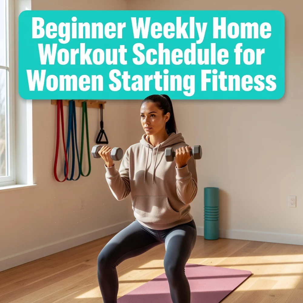 Beginner Weekly Home Workout Schedule for Women Starting Fitness