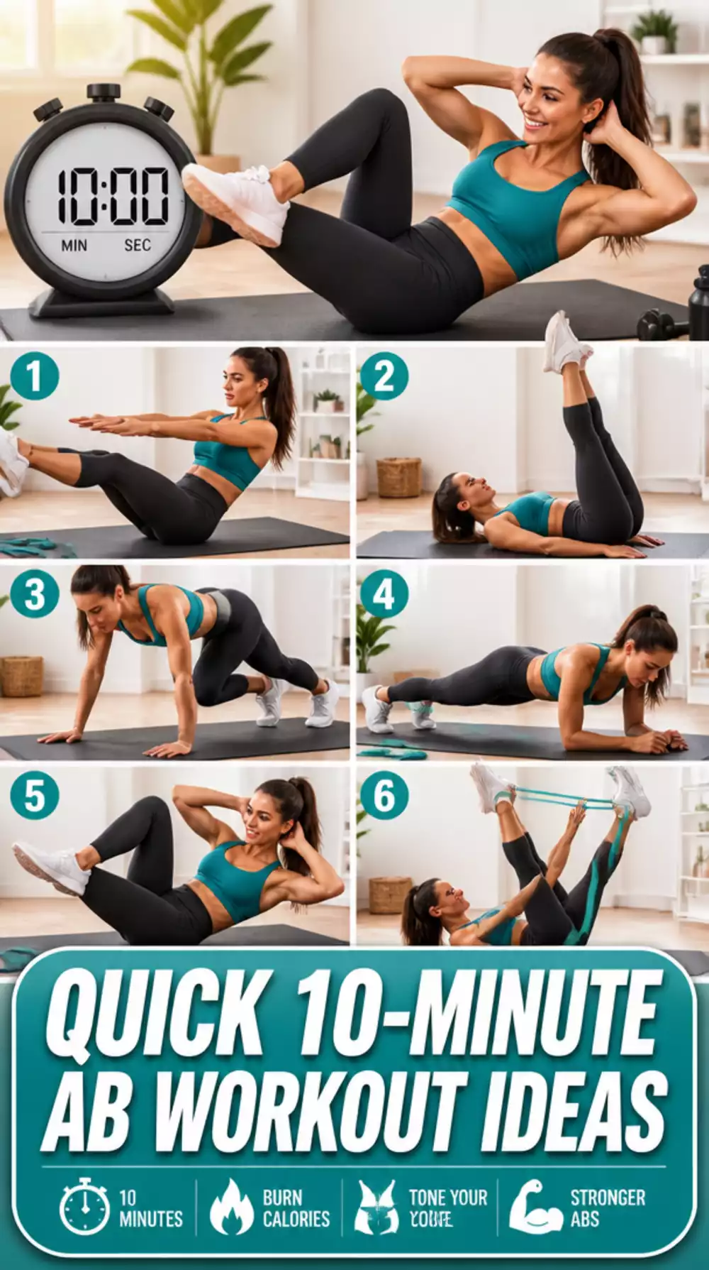 The Home Ab Workout Sequence Trainers Use When They Only Have 10 Minutes