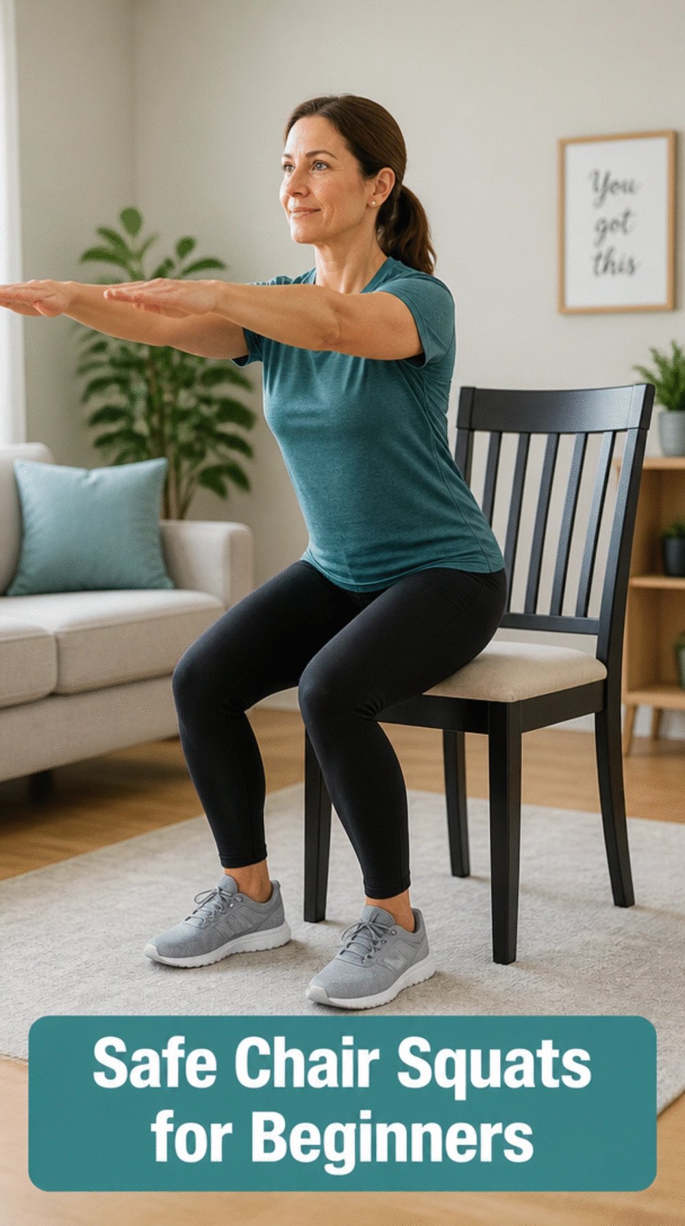 Home Workout Chair Squat Beginner Move That Feels Safe to Start