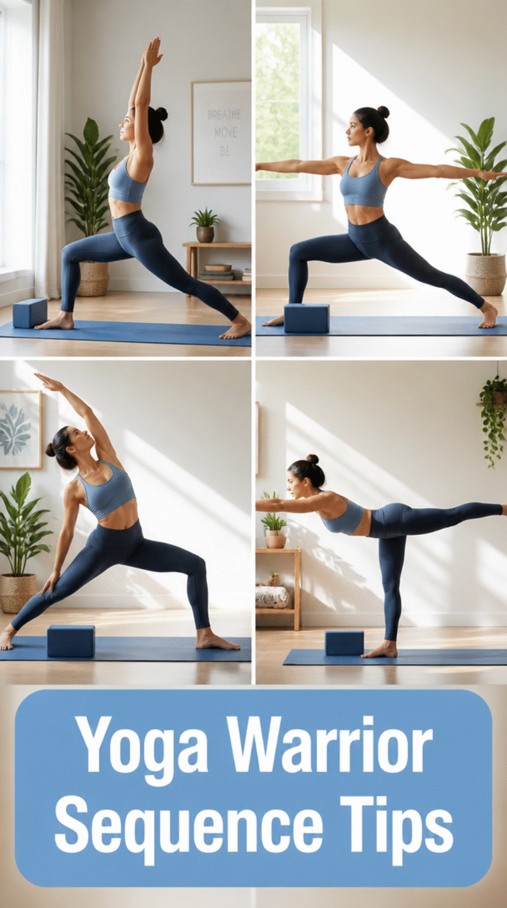 Yoga Home Workout Warrior Sequence That Builds Leg and Core Strength