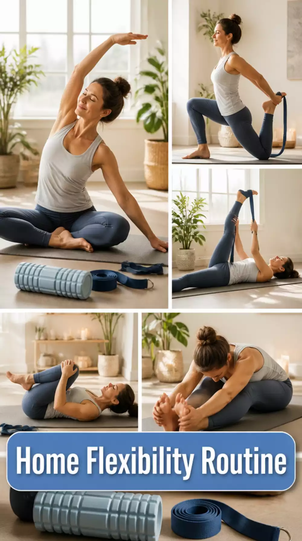 Home Flexibility Routine for Women Over 40 That Eases Morning Stiffness