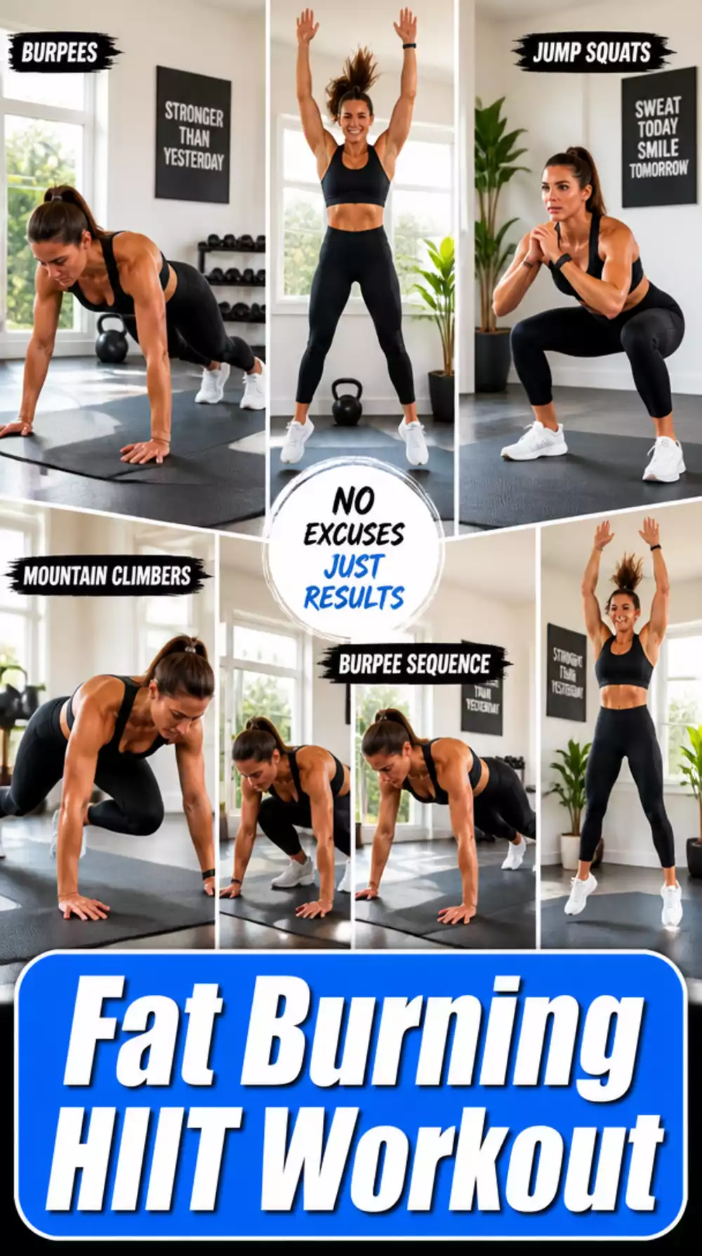 30-Day HIIT Home Workout Challenge That Burns Fat Week by Week