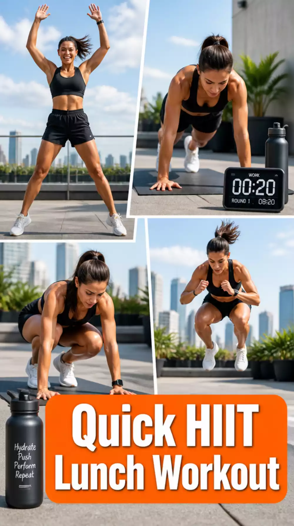 Quick Home HIIT Workout That Burns Fat in a Busy Woman's Lunch Hour