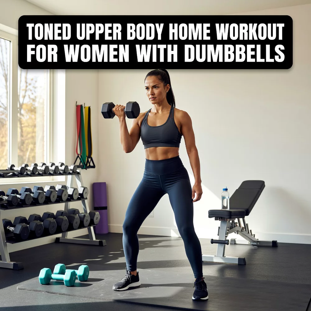 Toned Upper Body Home Workout for Women with Dumbbells