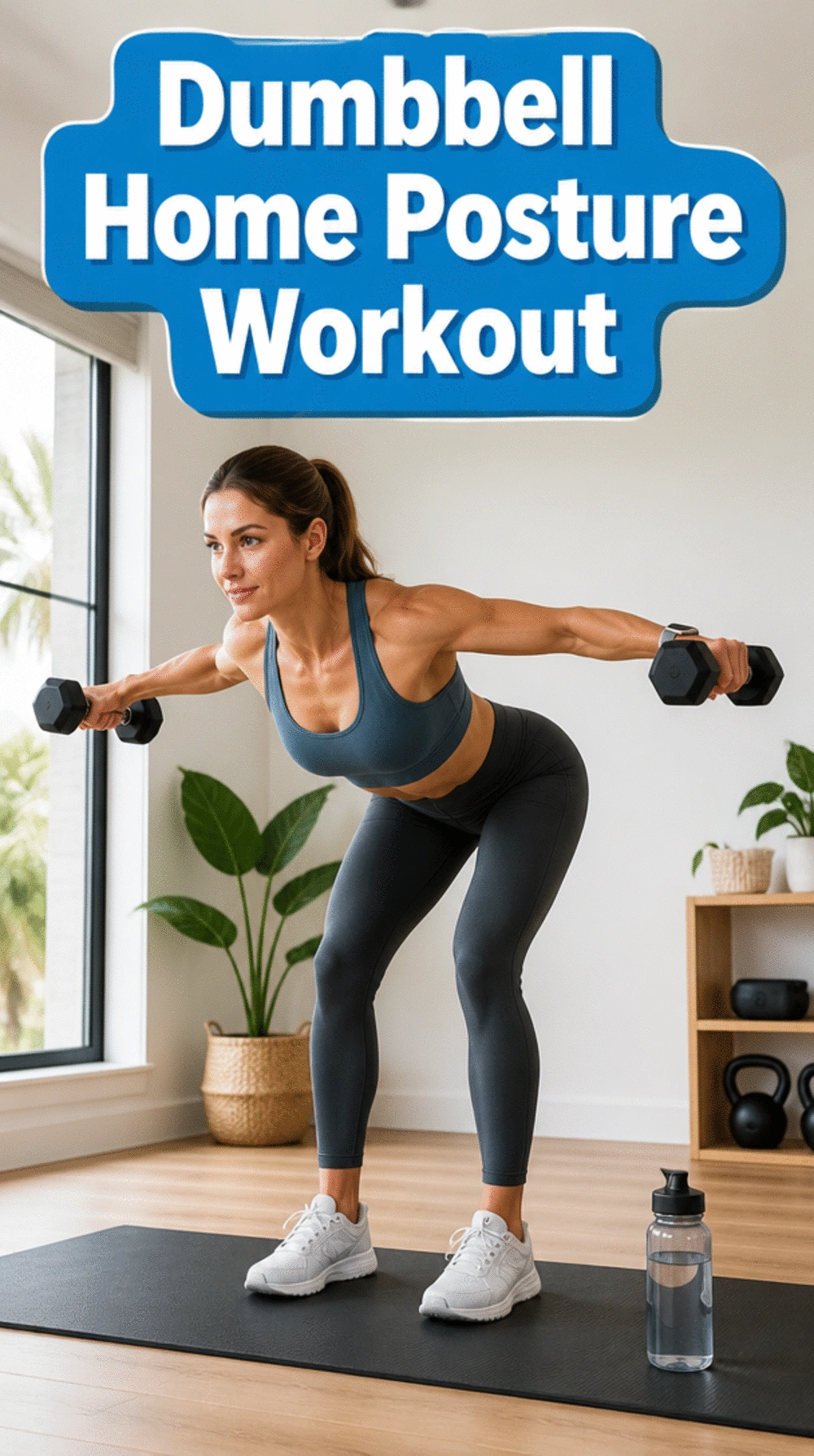 Dumbbell Home Posture Workout Reverse Fly That Builds Mid-Back Strength