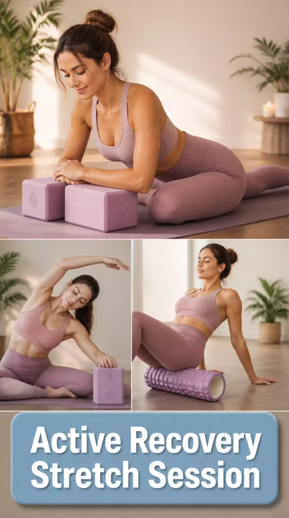 Home Workout Plan Saturday Active Recovery Stretch and Foam Roll Session